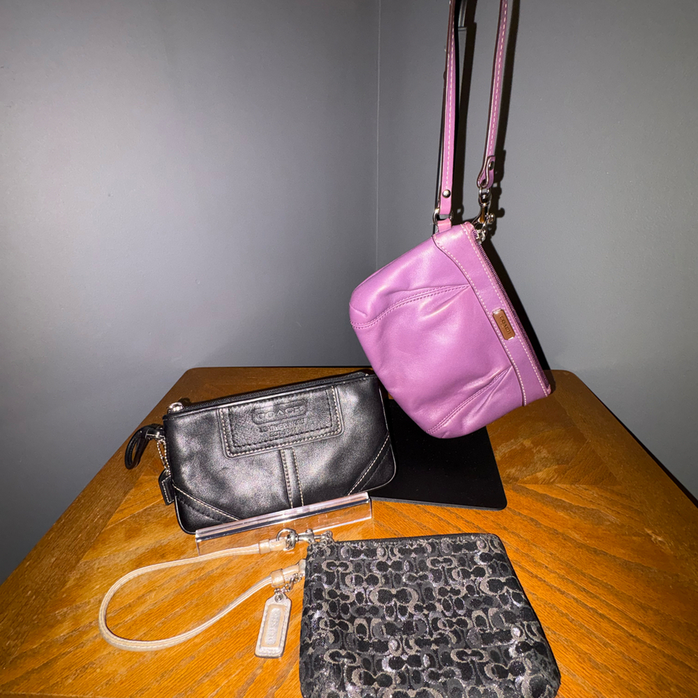 Coach Wristlets set of 3